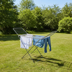 Foldable Laundry Drying Rack – Multi-Rod Clothes Drying Stand Air Drying