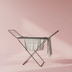 Foldable Laundry Drying Rack – Multi-Rod Clothes Drying Stand Air Drying