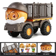 Puppy-Themed Haul & Dump Truck Toy for Kids – Construction Vehicle with Moving Dump Bed