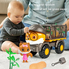 Puppy-Themed Haul & Dump Truck Toy for Kids – Construction Vehicle with Moving Dump Bed