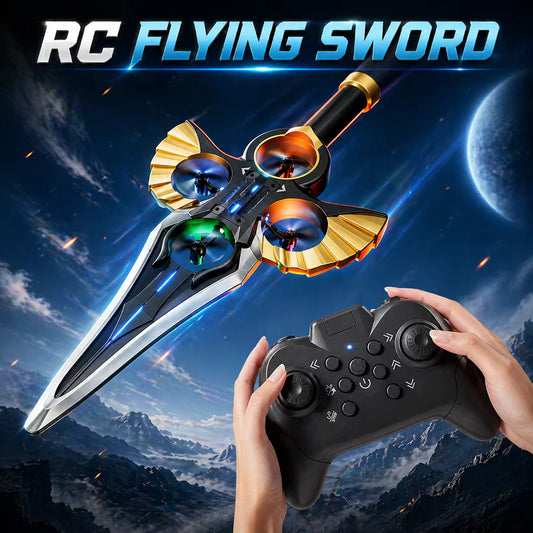 RC Flying Sword Drone – LED Remote Control Flying Toy for Kids - alternate view