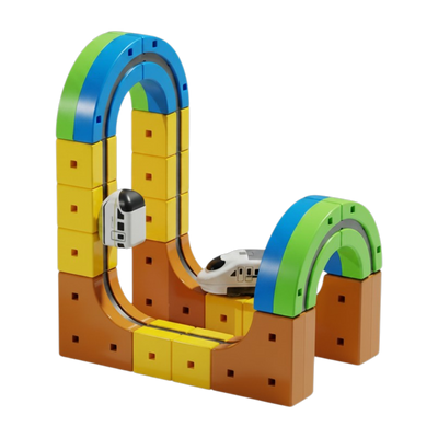 DIY Magnetic Levitation Train Track Set – 49-Piece Rechargeable STEM Building Toy for Kids