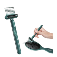 2-in-1 Hair Comb Cleaner Tool – Brush Cleaning Rake & Hair Remover for Combs, Brushes & Styling Tools
