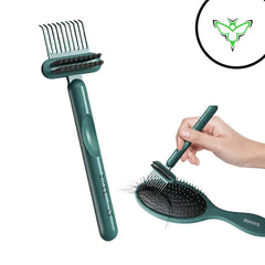 2-in-1 Hair Comb Cleaner Tool – Brush Cleaning Rake & Hair Remover for Combs, Brushes & Styling Tools