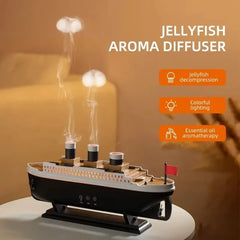 Titanic Ship Humidifier 250ML – Ultrasonic Cool Mist Aroma Diffuser with LED Light, Essential Oil Diffuser for Home