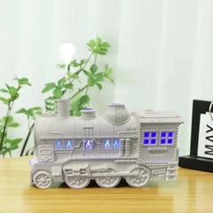 Creative Train Aroma Diffuser – Ultrasonic Cool Mist Humidifier with Dual Spray, LED Light & Remote Control