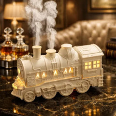 Creative Train Aroma Diffuser – Ultrasonic Cool Mist Humidifier with Dual Spray, LED Light & Remote Control