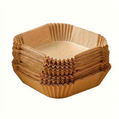 Air Fryer Liners 50/100 Pack – Non-Stick Parchment Paper for Oven & Microwave, Heat-Resistant