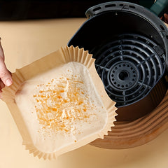 Air Fryer Liners 50/100 Pack – Non-Stick Parchment Paper for Oven & Microwave, Heat-Resistant
