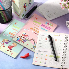 Sank Magic Calligraphy Practice Books – Reusable Handwriting & Tracing Set for Kids Learning