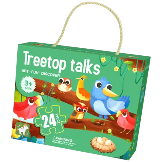 Treetop Talks 24-Piece Jigsaw Puzzle – Educational Puzzle Game for Kids - alternate view