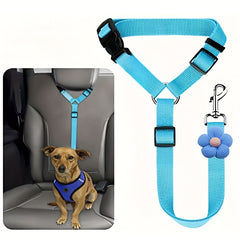 Dog Seat Belt Tether for Car – Adjustable Pet Safety Leash with Buckle for Vehicle Travel 1PC