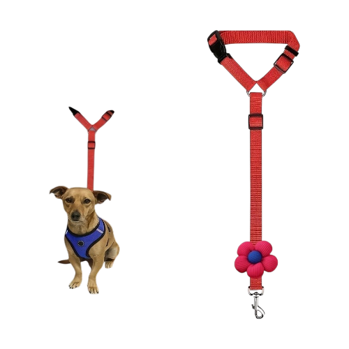 Dog Seat Belt Tether for Car – Adjustable Pet Safety Leash with Buckle for Vehicle Travel 1PC - alternate view