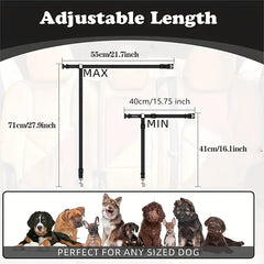 Dog Seat Belt Tether for Car – Adjustable Pet Safety Leash with Buckle for Vehicle Travel 1PC
