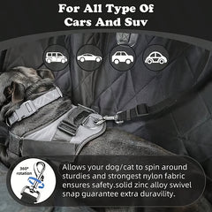 Dog Seat Belt Tether for Car – Adjustable Pet Safety Leash with Buckle for Vehicle Travel 1PC