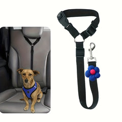 Dog Seat Belt Tether for Car – Adjustable Pet Safety Leash with Buckle for Vehicle Travel 1PC