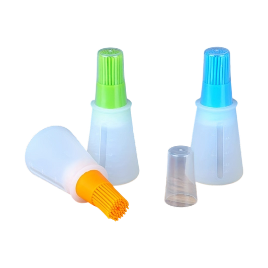 Silicone Basting Brush with Measurement Markings – Heat Resistant BBQ & Baking Brush, Non-Stick 1PC