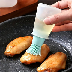 Silicone Basting Brush with Measurement Markings – Heat Resistant BBQ & Baking Brush, Non-Stick 1PC
