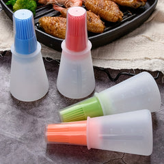 Silicone Basting Brush with Measurement Markings – Heat Resistant BBQ & Baking Brush, Non-Stick 1PC