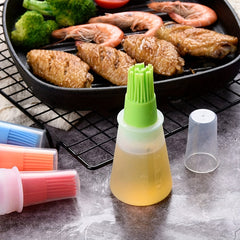 Silicone Basting Brush with Measurement Markings – Heat Resistant BBQ & Baking Brush, Non-Stick 1PC