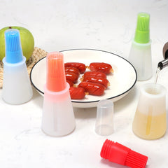 Silicone Basting Brush with Measurement Markings – Heat Resistant BBQ & Baking Brush, Non-Stick 1PC