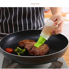 Silicone Basting Brush with Measurement Markings – Heat Resistant BBQ & Baking Brush, Non-Stick 1PC