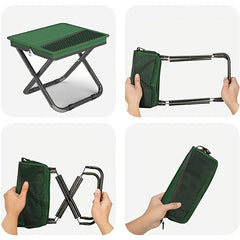 2-in-1 Backpack Stool – Foldable Portable Seat with Storage for Camping & Hiking