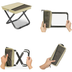 2-in-1 Backpack Stool – Foldable Portable Seat with Storage for Camping & Hiking