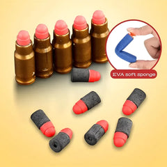 Soft Bullet Foam Dart Blaster Toy Gun with Shell Ejection & Silencer