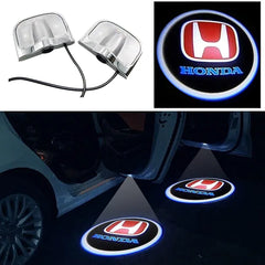 2PCS Car Door Logo Projection Lights – LED Welcome Courtesy Lights with Wiring, Universal Auto Door Shadow Light