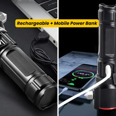4-in-1 Emergency LED Flashlight – Safety Hammer, Seatbelt Cutter & Torch Tool