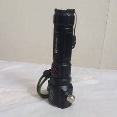4-in-1 Emergency LED Flashlight – Safety Hammer, Seatbelt Cutter & Torch Tool