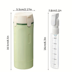 4-in-1 Travel Dispenser Bottle – Portable Cosmetic & Shampoo Container with Pump & Measurement Markings