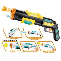 2-in-1 Magic Toy Blaster – Water Blaster & Soft Foam Dart Launcher with Target Set