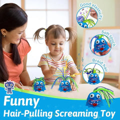 Pulling Hair Sound Monster Toy for Kids – Funny Interactive Scream Monster Toy for Boys & Girls