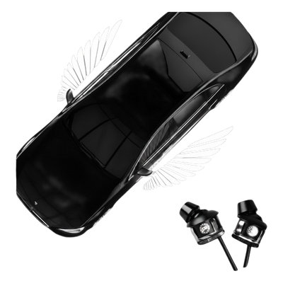 Angel Wings LED Light for Bike & Car – RGB Decorative Wings Light, Floor Display Auto Accessories (Red/Blue/White)
