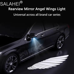 Angel Wings LED Light for Bike & Car – RGB Decorative Wings Light, Floor Display Auto Accessories (Red/Blue/White)