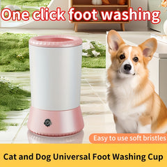 Automatic Rechargeable Dog Paw Cleaner – Portable Pet Paw Cleaning Cup