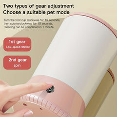 Automatic Rechargeable Dog Paw Cleaner – Portable Pet Paw Cleaning Cup