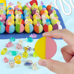 Kids Bath Bomb Gift Set – 40 Pack Organic Bath Bombs with Surprise Toys