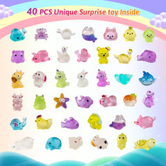 Kids Bath Bomb Gift Set – 40 Pack Organic Bath Bombs with Surprise Toys