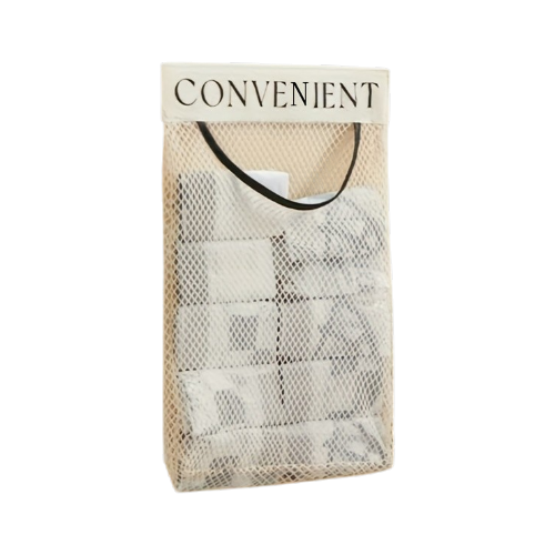 Wall Mounted Mesh Storage Bag – Large Capacity Hanging Organizer, Breathable Kitchen & Door Back Net Pouch