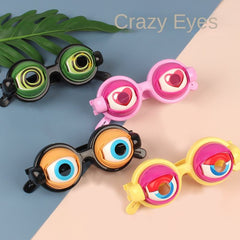 Crazy Eyes Funny Glasses for Kids – Blinking Creative Novelty Plastic Party Toy Glasses