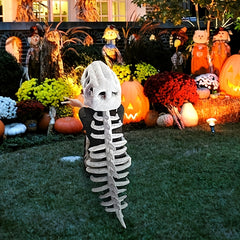 Dinosaur Skeleton Costume Set – Kids Halloween Onesie with Headband