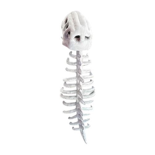 Dinosaur Skeleton Costume Set – Kids Halloween Onesie with Headband - alternate view
