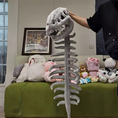 Dinosaur Skeleton Costume Set – Kids Halloween Onesie with Headband