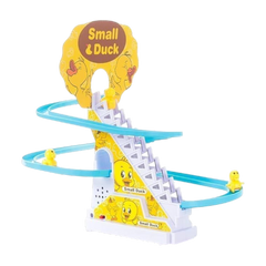 Duck Slide Track Toy – Stair Climbing Racing Toy with Lights & Music