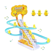 Duck Slide Track Toy – Stair Climbing Racing Toy with Lights & Music