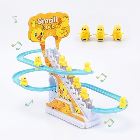 Duck Slide Track Toy – Stair Climbing Racing Toy with Lights & Music - alternate view