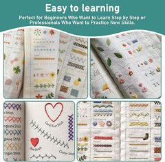 Embroidery Stitch Book – 143 Stitch Patterns Guide (Original Edition)